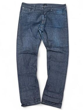 Uniqlo Selvedge Faded Navy Raw Denim Striaght Jeans